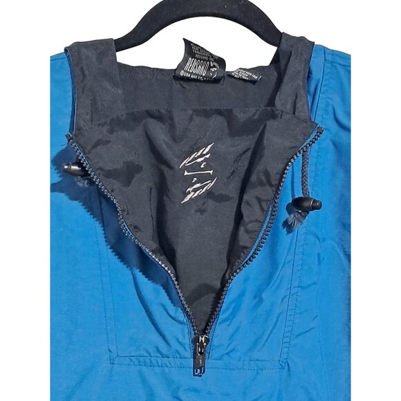 Vintage Red Sand Winderbreaker Pullover Jacket With Hood Blue/Black Size S - Picture 6 of 12